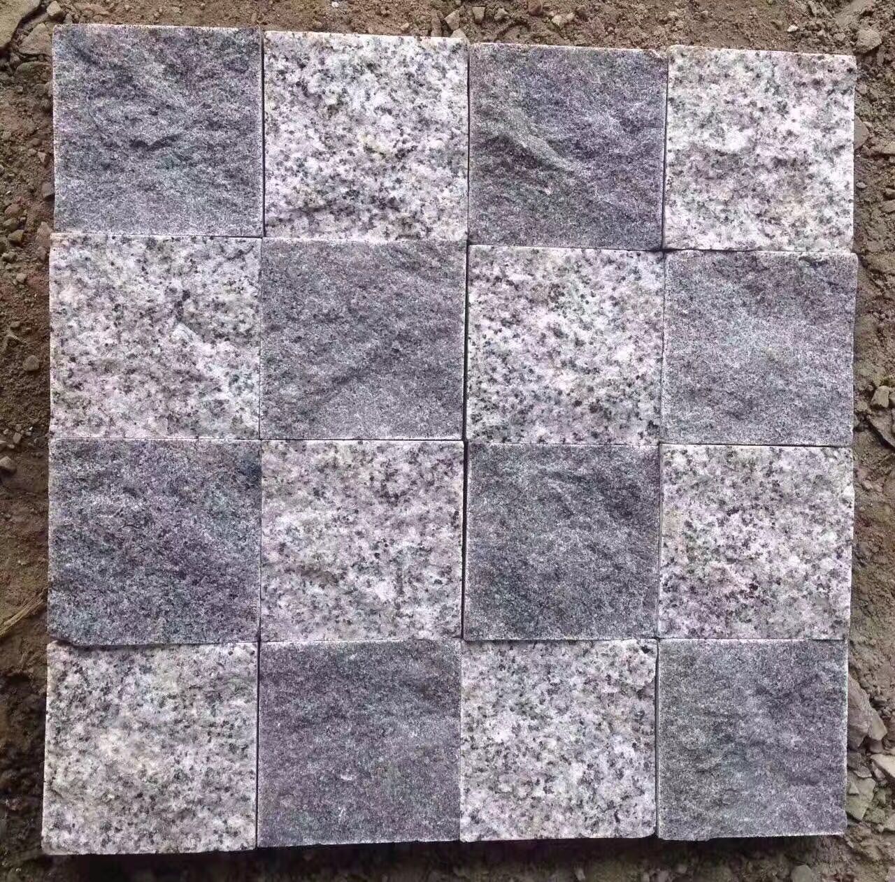 芝麻黑自然面,马蹄石,弹石,小方块,滚石-供应信息-中国石材网