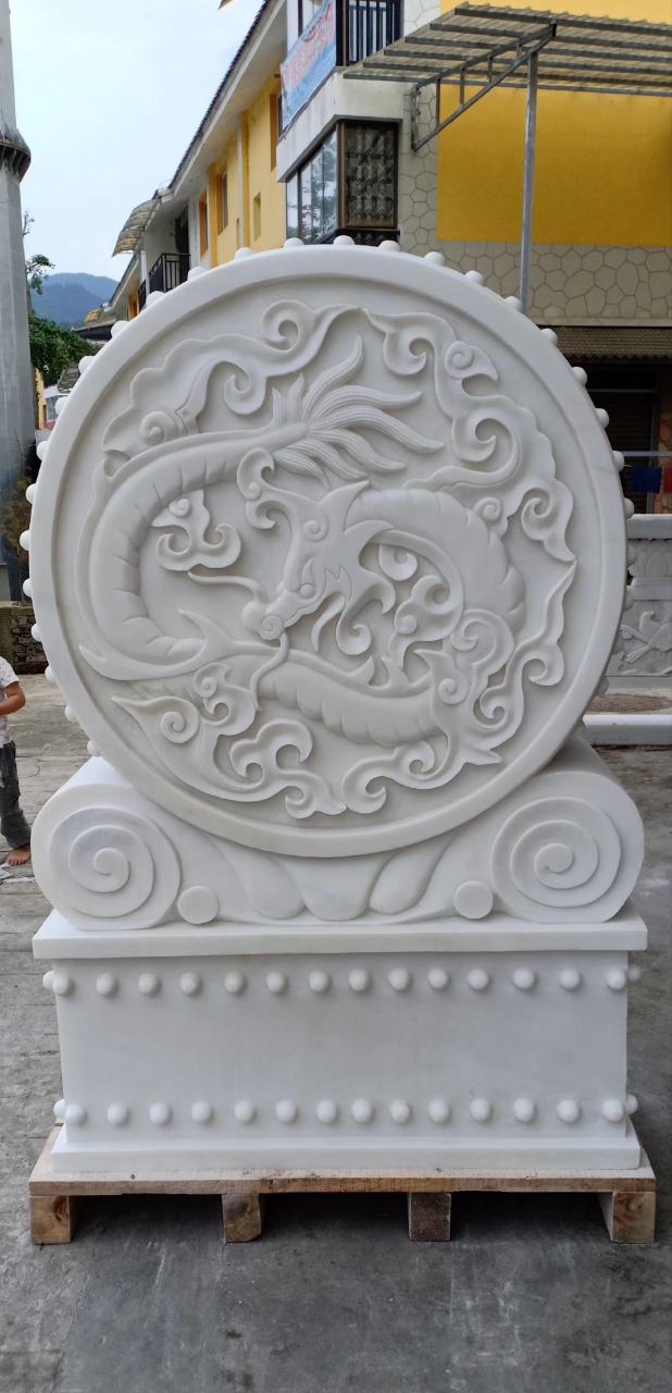 因甲方原因,处理现货四川汉白玉门鼓一对!-特价信息-中国石材网