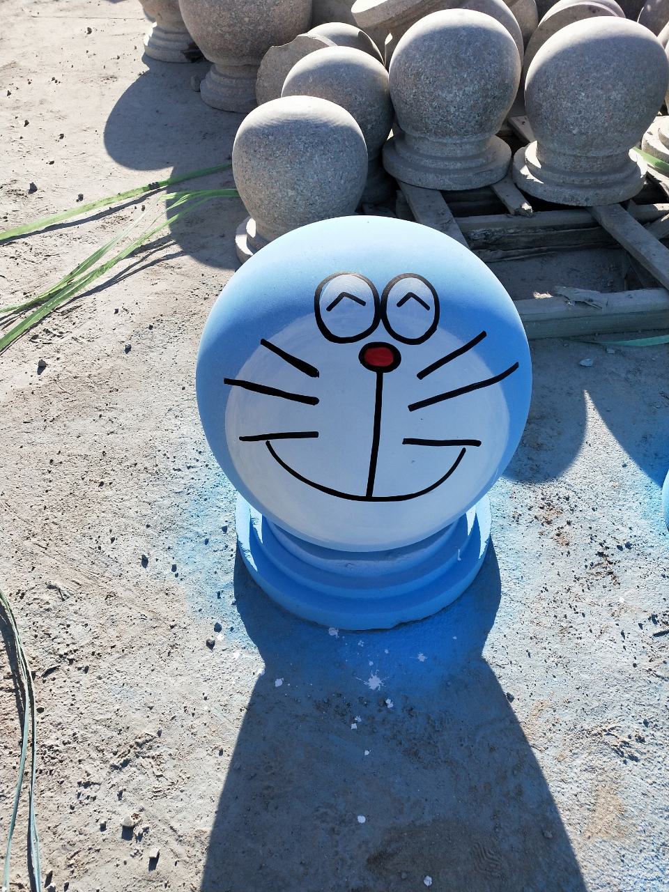 美美哒彩绘挡车球-供应信息-中国石材网