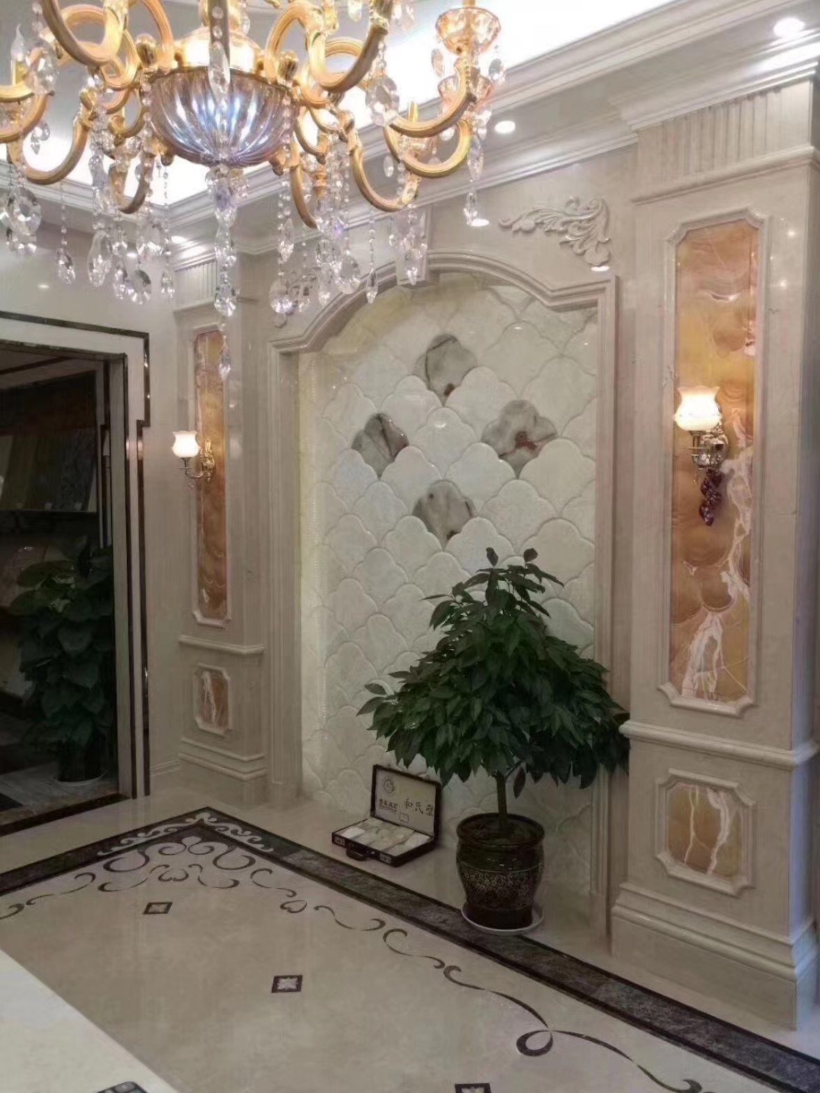 天然玉石 背景墙 全屋定制厂家直销