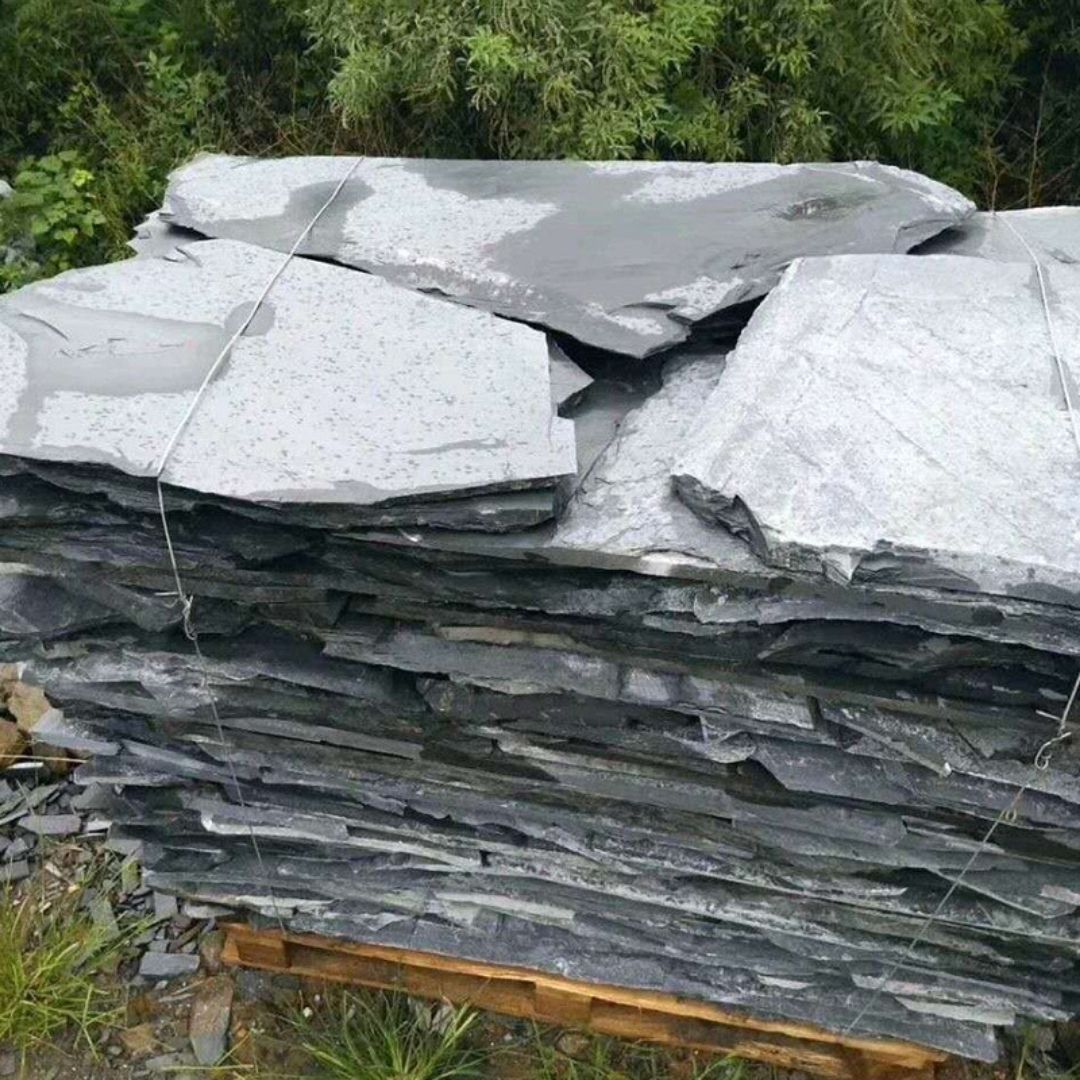 天然碎拼石材不规则乱形石公园仿古铺路文化-供应信息-中国石材网