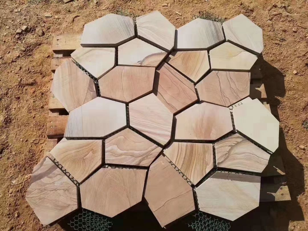 3分厚的黄木纹冰裂纹-特价信息-中国石材网