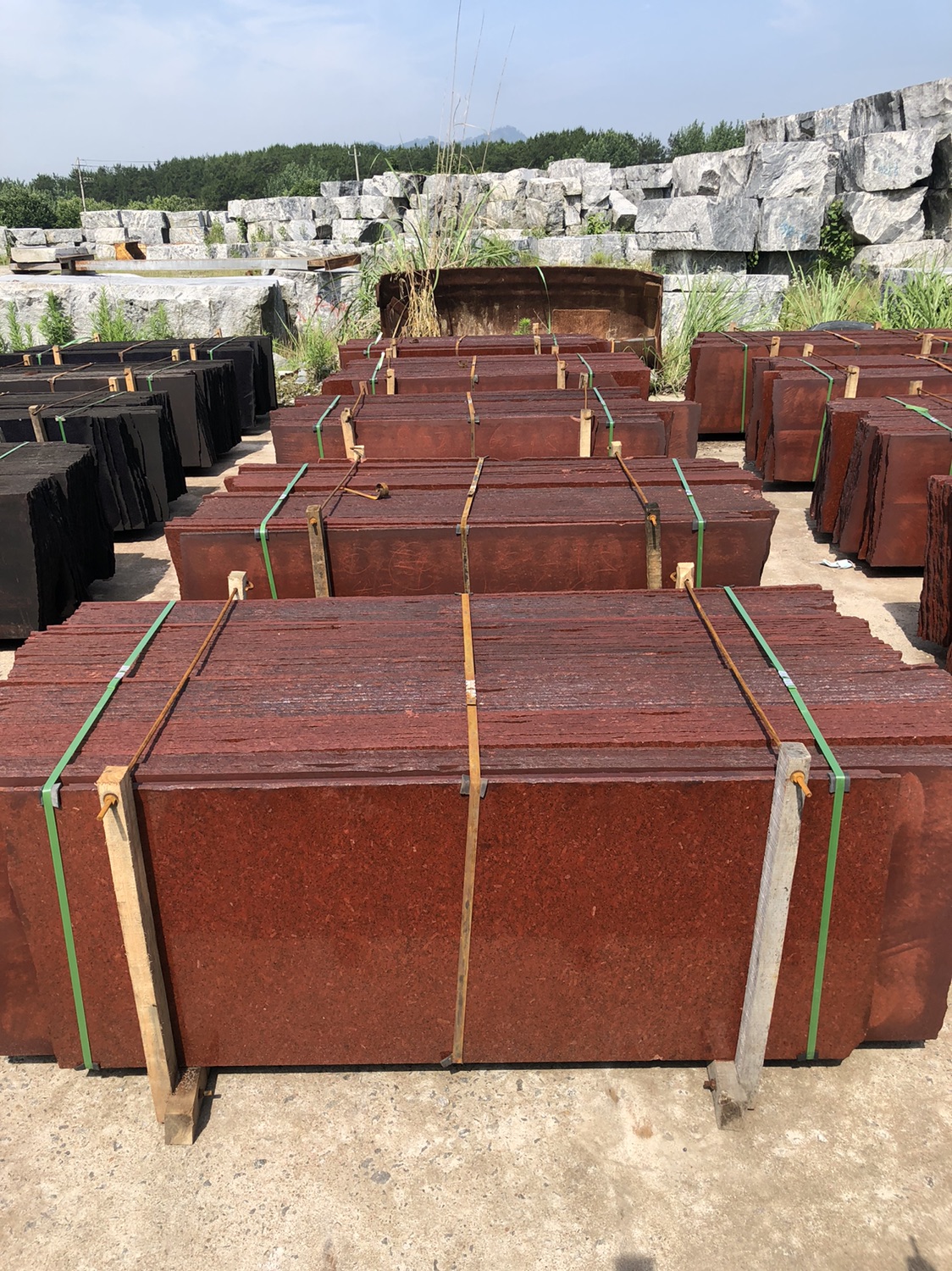 麻城台湾红中国黑染色红板黑板-供应信息-中国石材网